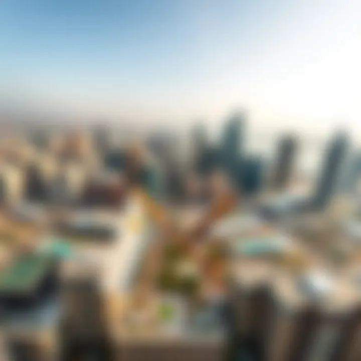 Panoramic view showcasing the skyline from Fortune Executive Tower