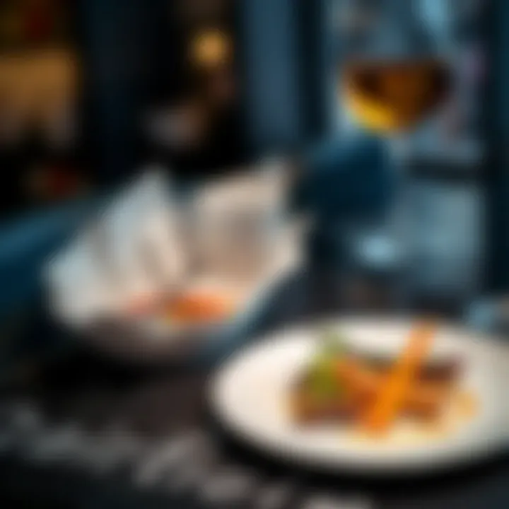 Culinary Innovations and Creativity A beautifully presented dish representing fusion cuisine