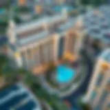 Aerial view of Hayat Boulevard showcasing its architectural elegance