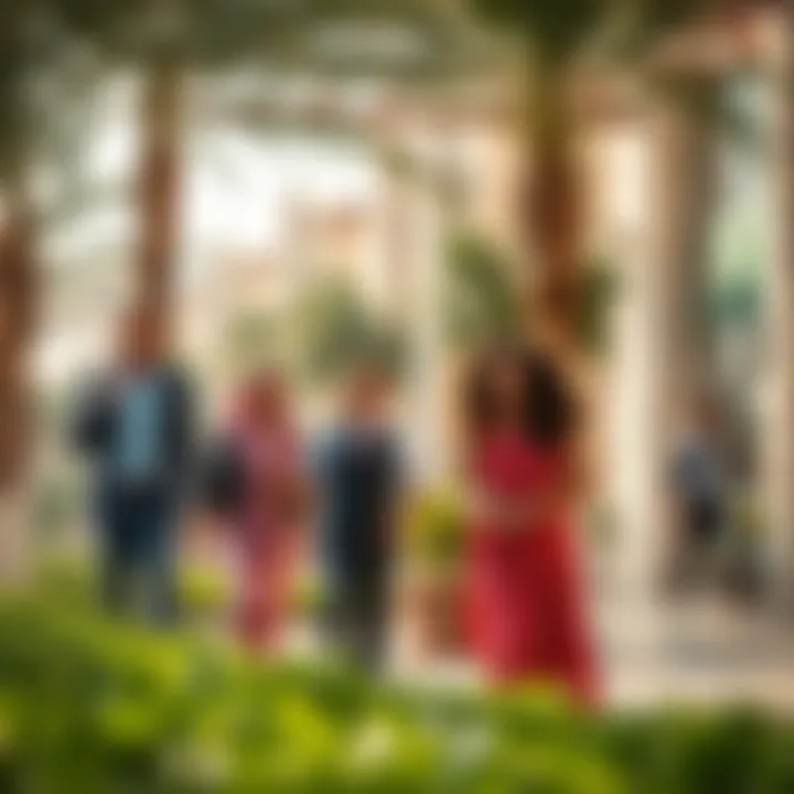 Vibrant Community Lifestyle in Hayat Boulevard Vibrant community lifestyle depiction within Hayat Boulevard