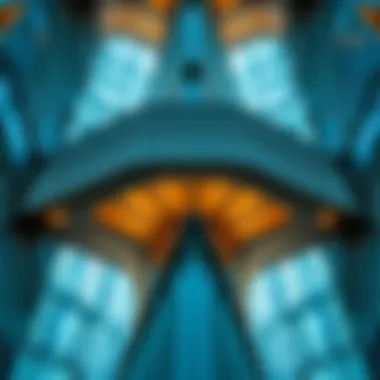 Architectural Intricacies of Indigo Icon Tower Intricate architectural details of the Indigo Icon Tower