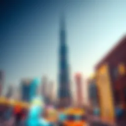 Majestic view of the Indigo Icon Tower skyline