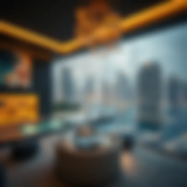 Luxurious property in Dubai Marina with waterfront view