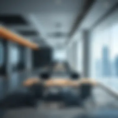 Interior layout of office spaces in Jafza One Tower