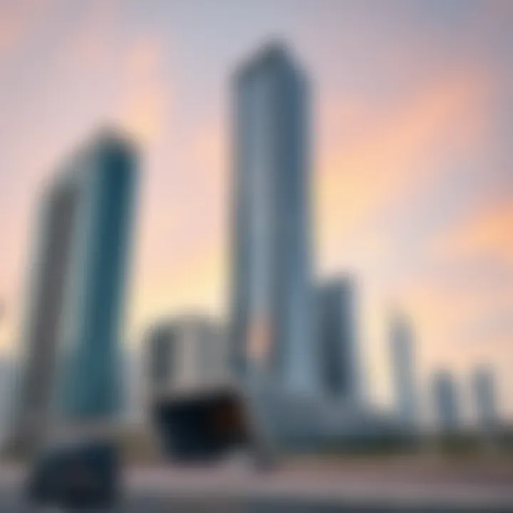 Strategic location of Jafza One Tower within the Jebel Ali Free Zone