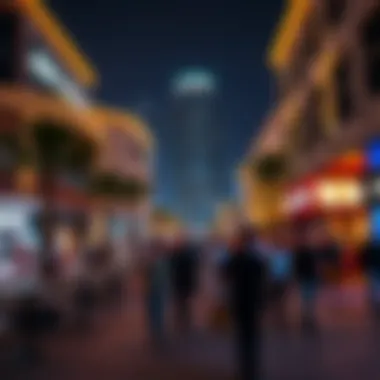 The Vibrant Nightlife of JBR Walk Vibrant nightlife atmosphere at JBR Walk