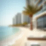 Stunning beachfront view of Jumeirah Beach Residence