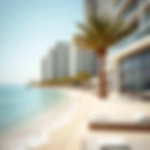 Stunning beachfront view of Jumeirah Beach Residence