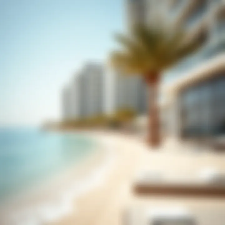 Jumeirah Beach Residence Beachfront View Stunning beachfront view of Jumeirah Beach Residence
