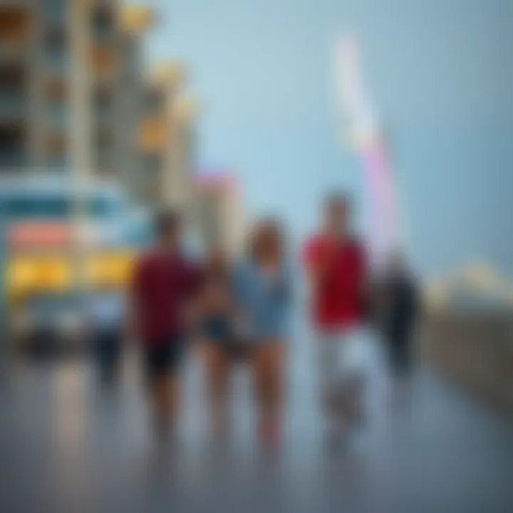 Vibrant Lifestyle Scene at JBR Promenade Vibrant lifestyle scene at Jumeirah Beach Residence promenade