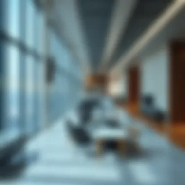 Flexible Office Layouts in Light Commercial Tower Interior space emphasizing flexible office layouts within the tower