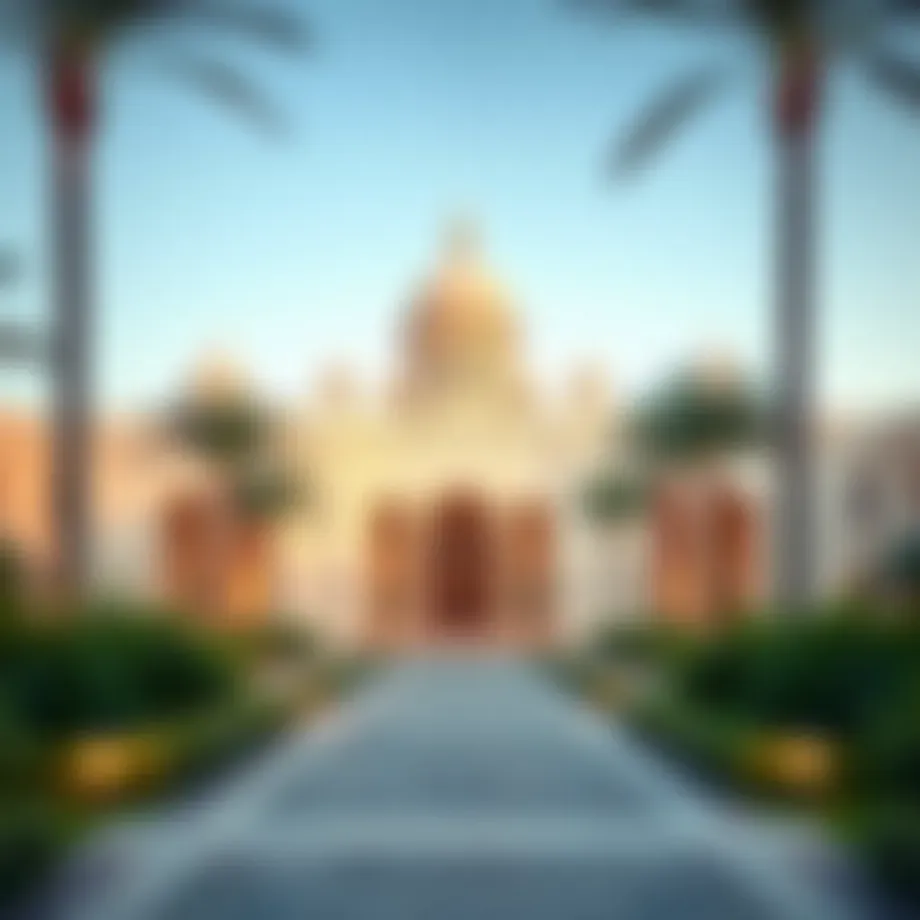 Stunning view of the Magnolias architecture at Yas Acres