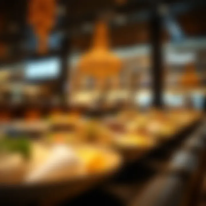 Diverse cuisine offerings showcased