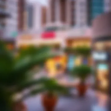 Modern Amenities in Dubai Hills Trendy shopping area in Dubai Hills with modern amenities