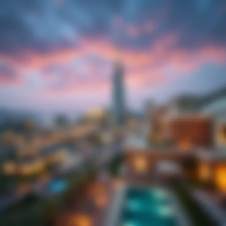 Luxury Living in Dubai Hills Spectacular skyline view of Dubai Hills showcasing luxury properties