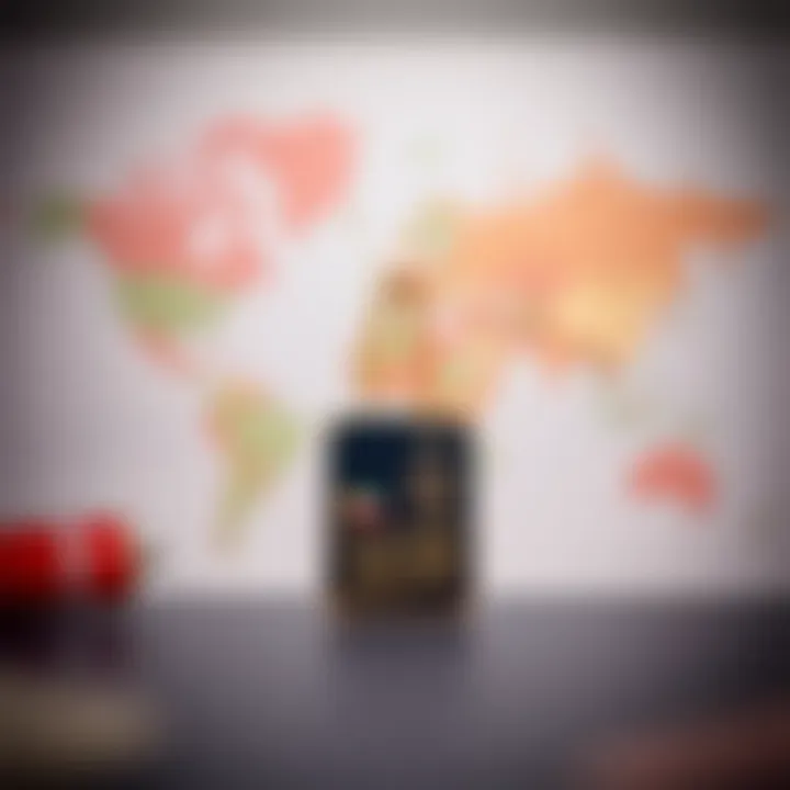 UAE Emirates ID with a world map background illustrating global travel