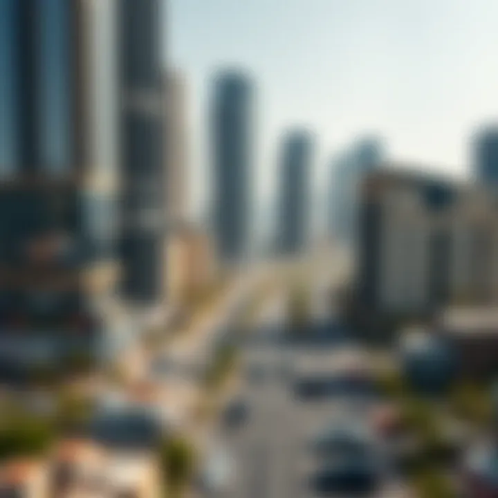 Urban landscape of Dubai showcasing development