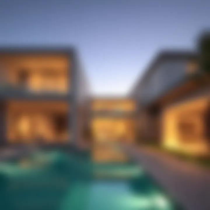 Innovative Design in Palm Jumeirah Villas Modern architectural design of a villa in Palm Jumeirah