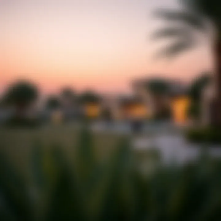 Tranquil Surroundings of Arabian Ranches Villas Serene landscape of Arabian Ranches community