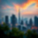 A stunning skyline view of Dubai featuring luxury developments