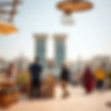 A vibrant community atmosphere in Sidra, highlighting social interactions