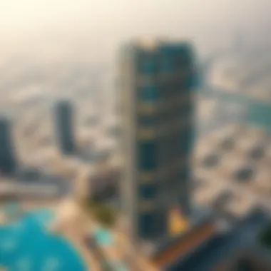 Stunning aerial view of Sky View showcasing its architectural elegance