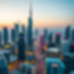 Dubai skyline showcasing media outlets