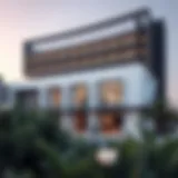 Exterior view of Studio M Hotel showcasing modern architecture