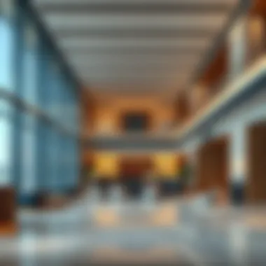 Contemporary Design in the Lobby Luxurious lobby area reflecting contemporary design