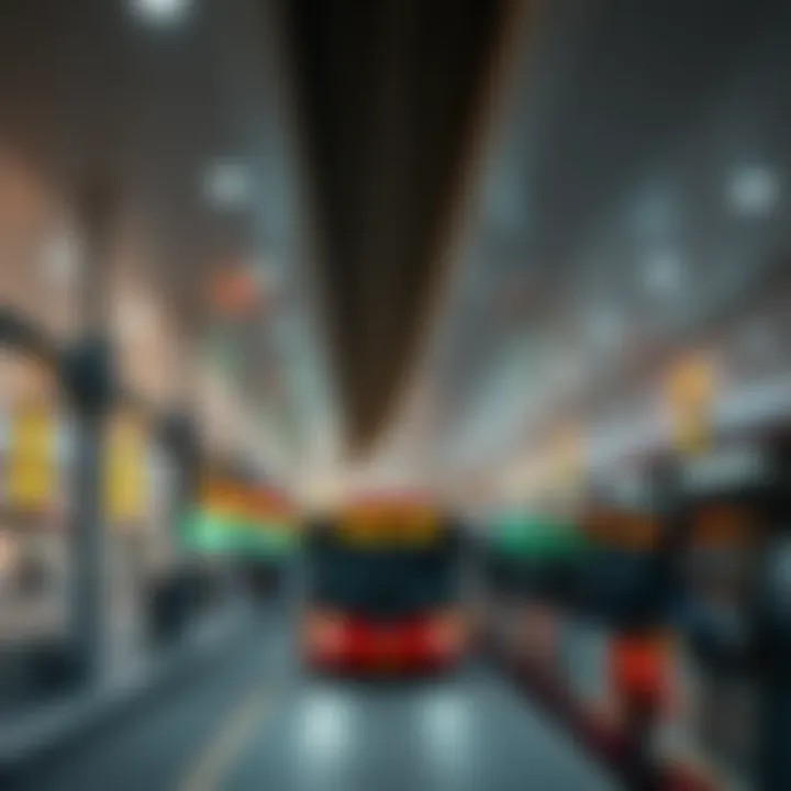 Public bus station for intercity travel