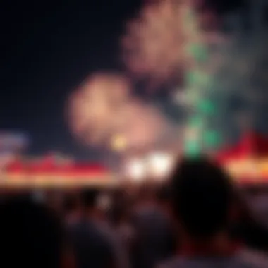 Celebration Atmosphere at UAE National Day Fireworks Crowds gathered to witness the UAE National Day fireworks