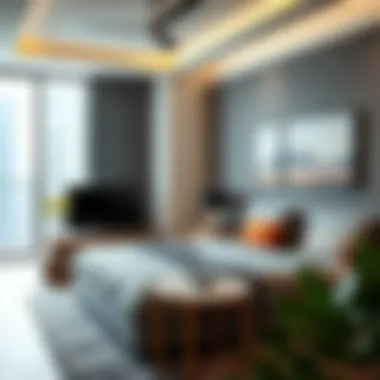 Stylish Shared Living in JLT A modern shared living area showcasing a stylish bed space in JLT