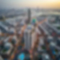 Aerial view of Dubai's skyline reflecting collaborative urban development