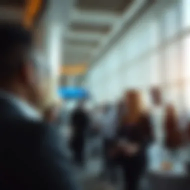 Entrepreneur networking at a business conference in UAE