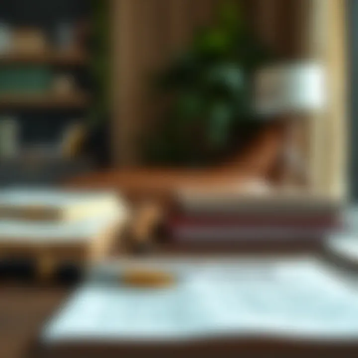 Checklist of freelance visa requirements on a desk