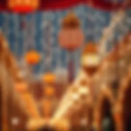 Decorative lights and lanterns symbolizing Eid celebrations