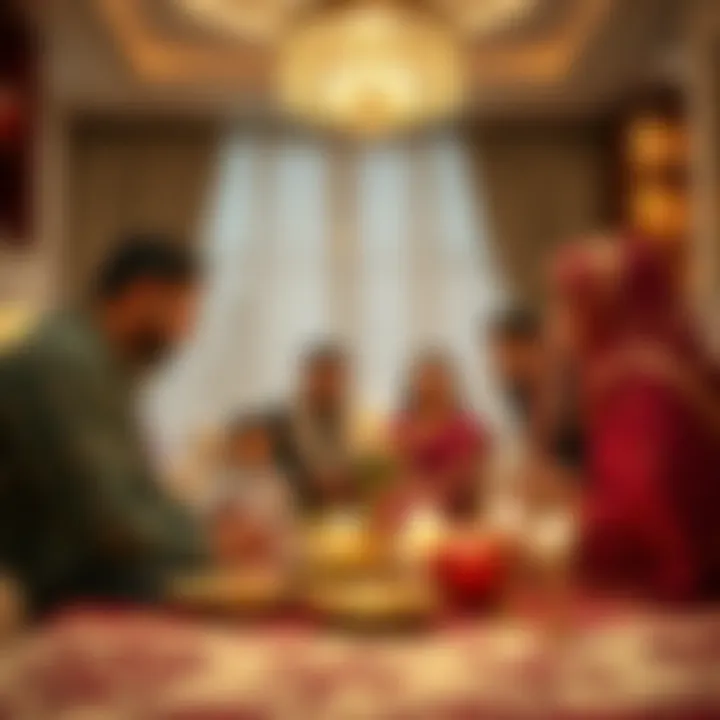 Family Gathering Celebrating Eid Family gathering during Eid festivities