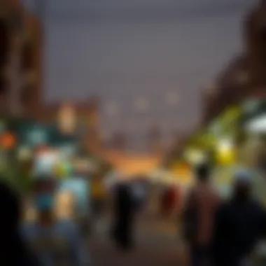 Vibrant Eid Street Market Vibrant street market during Eid celebrations