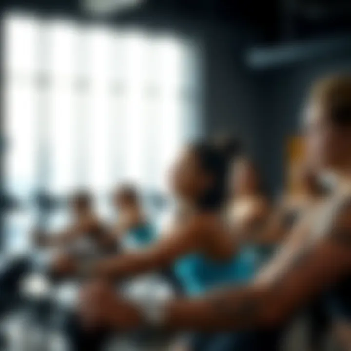Group fitness class highlighting community engagement