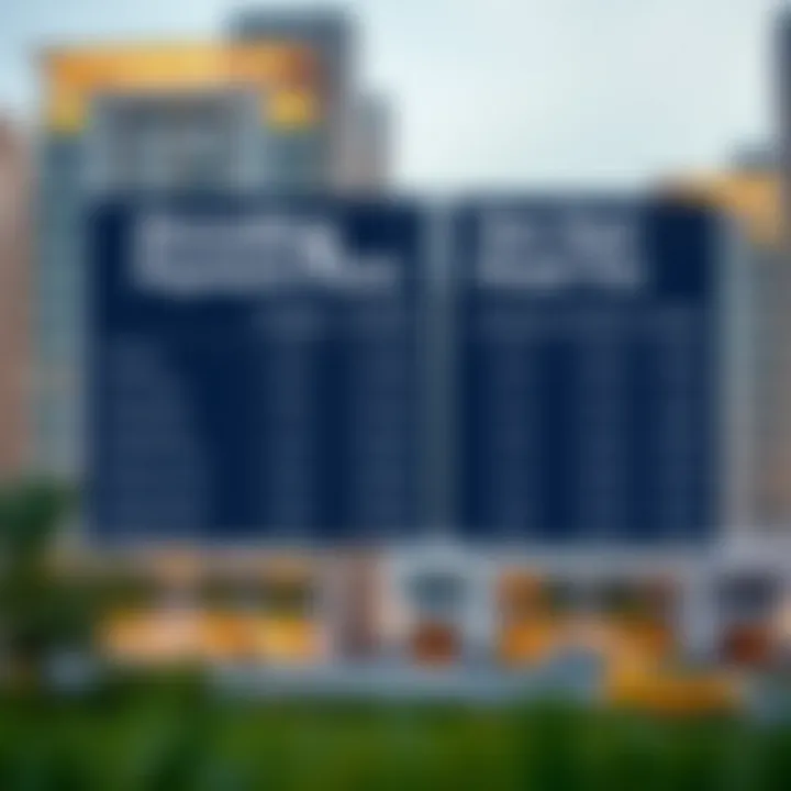 Graphic representation of payment plans in real estate