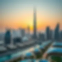 Overview of Dubai's skyline showcasing luxury properties