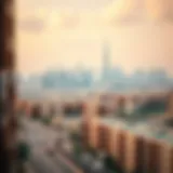 A panoramic view of Dubai showcasing its skyline and residential areas