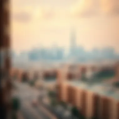 A panoramic view of Dubai showcasing its skyline and residential areas