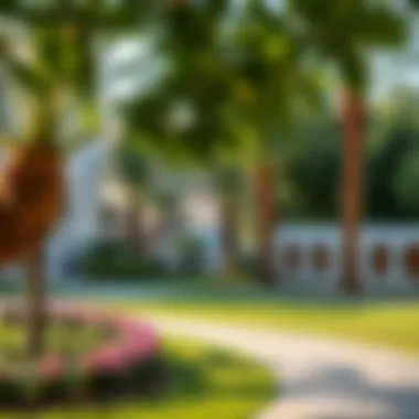 Vibrant community park within a Dubai villa community