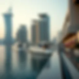 Stunning view of Yas Bay Waterfront showcasing modern architecture